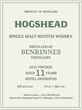 Benrinnes 2011 11yrs - Hogshead Imports