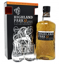 Highland park 12 yrs Viking Honour met glazen