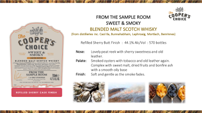 Sweet & Smoky 'From the Sample Room' - Cooper's Choice