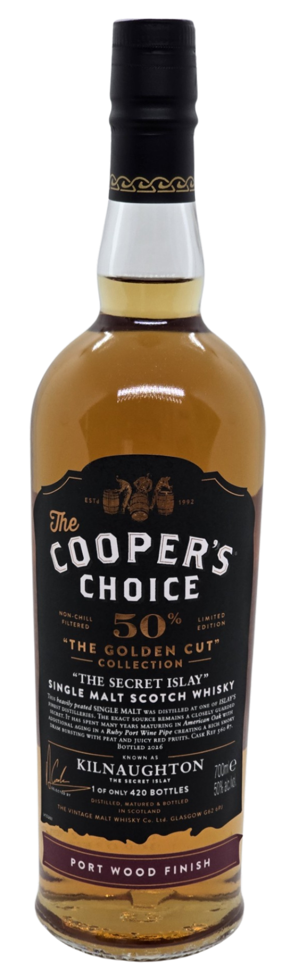 Kilnaughton The Secret Islay Coopers choice Golden Cut